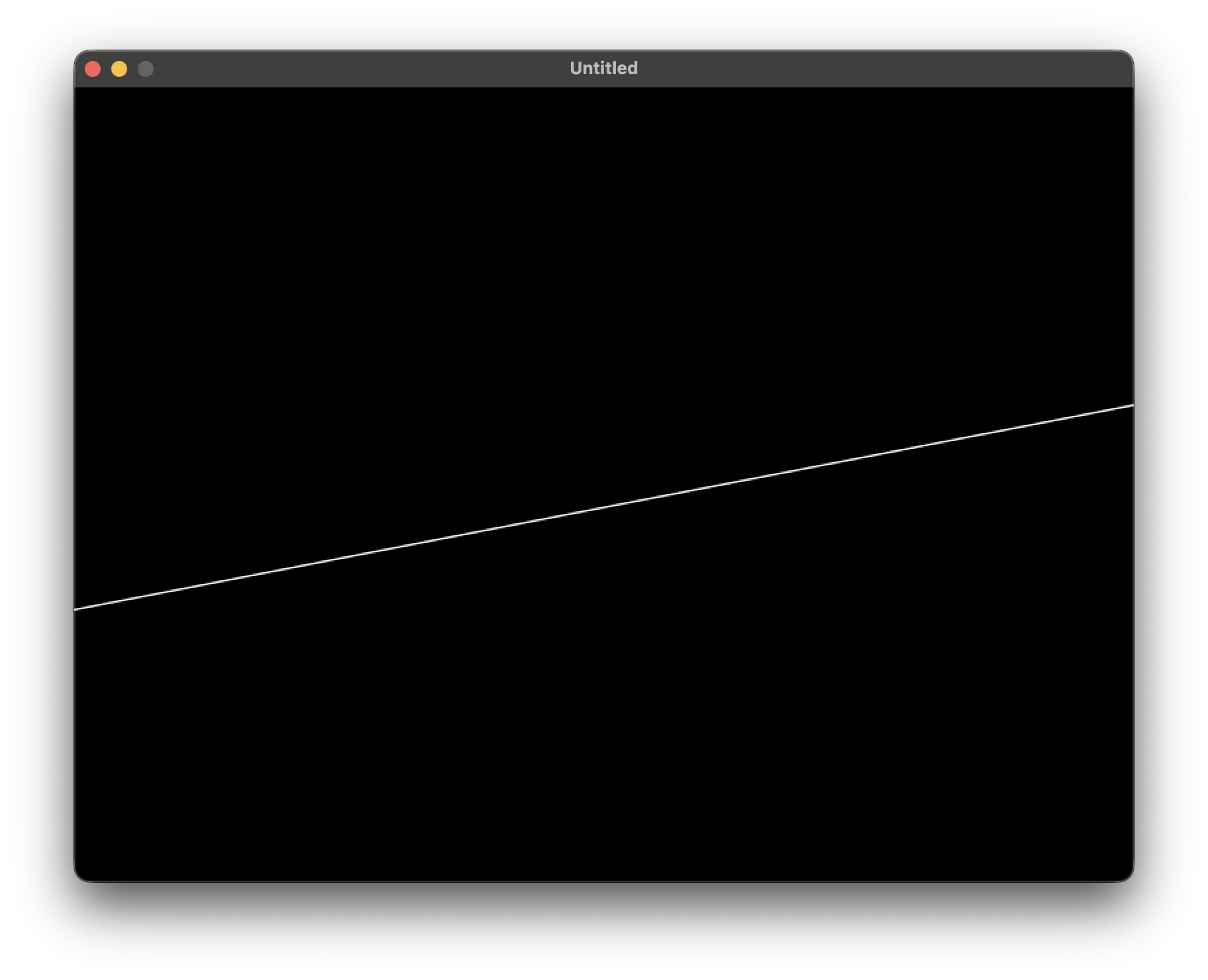 Example output of a Perpendicular bisector line between two random points.