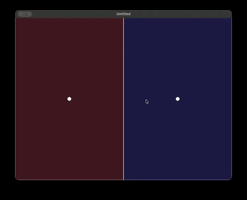 Dynamic example of camera splitting and shared viewport.