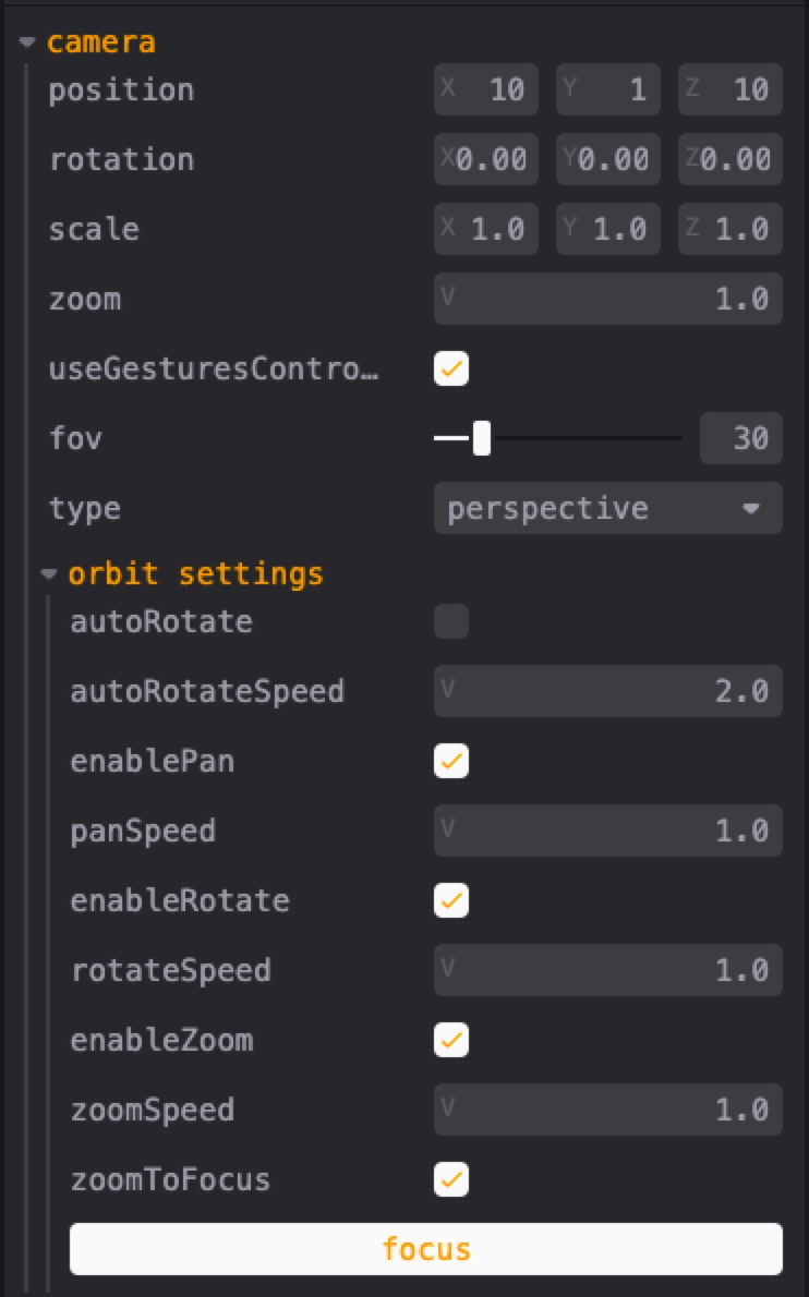Camera Controls